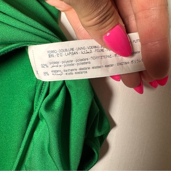 Zara Blogger Fave Spring Padded Shoulder Contour Bodysuit Small NEW - Picture 14 of 16